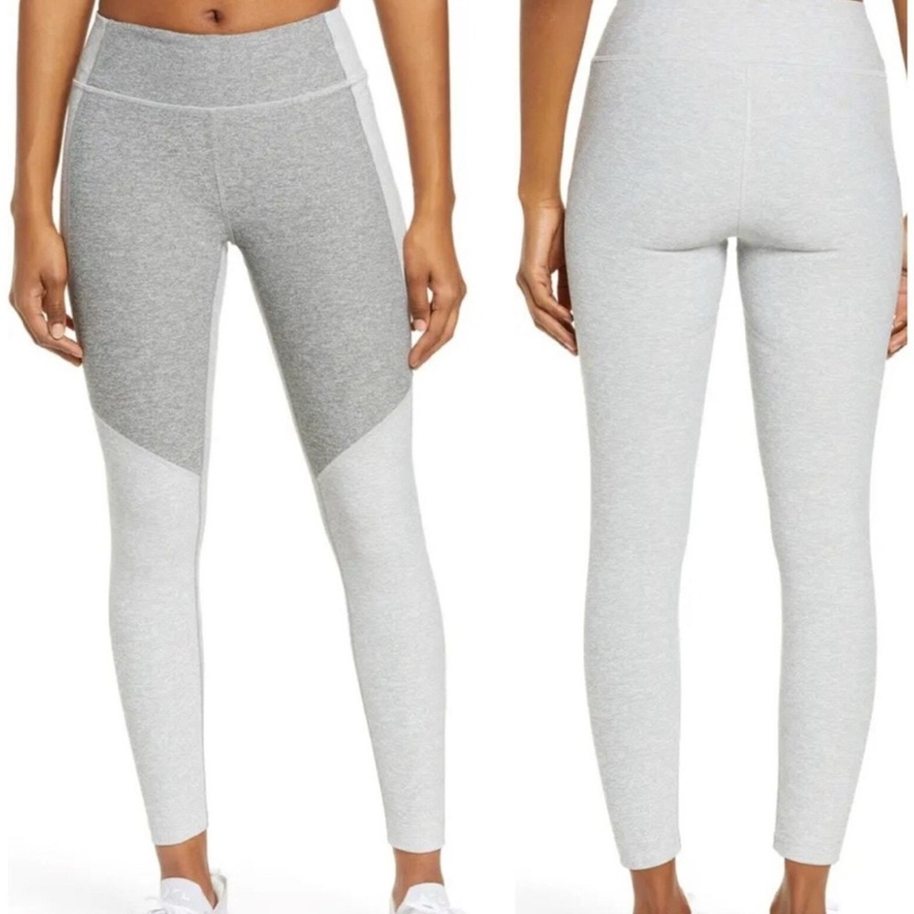OUTDOOR VOICES two tone warmup leggings